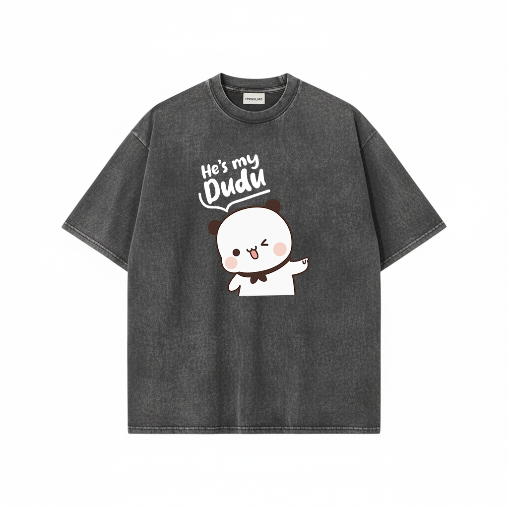 Bubu Dudu Mineral Wash Matching Couple Shirts – Cute Bear Couple Gift