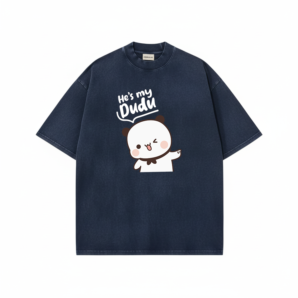 Bubu Dudu Mineral Wash Matching Couple Shirts – Cute Bear Couple Gift