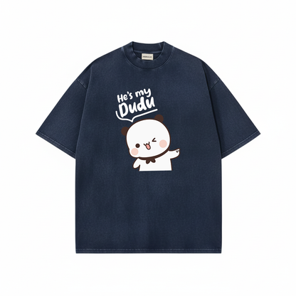 Bubu Dudu Mineral Wash Matching Couple Shirts – Cute Bear Couple Gift