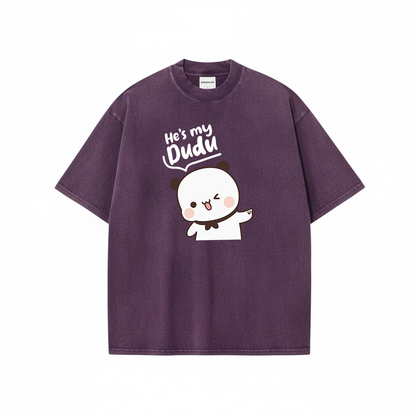 Bubu Dudu Mineral Wash Matching Couple Shirts – Cute Bear Couple Gift