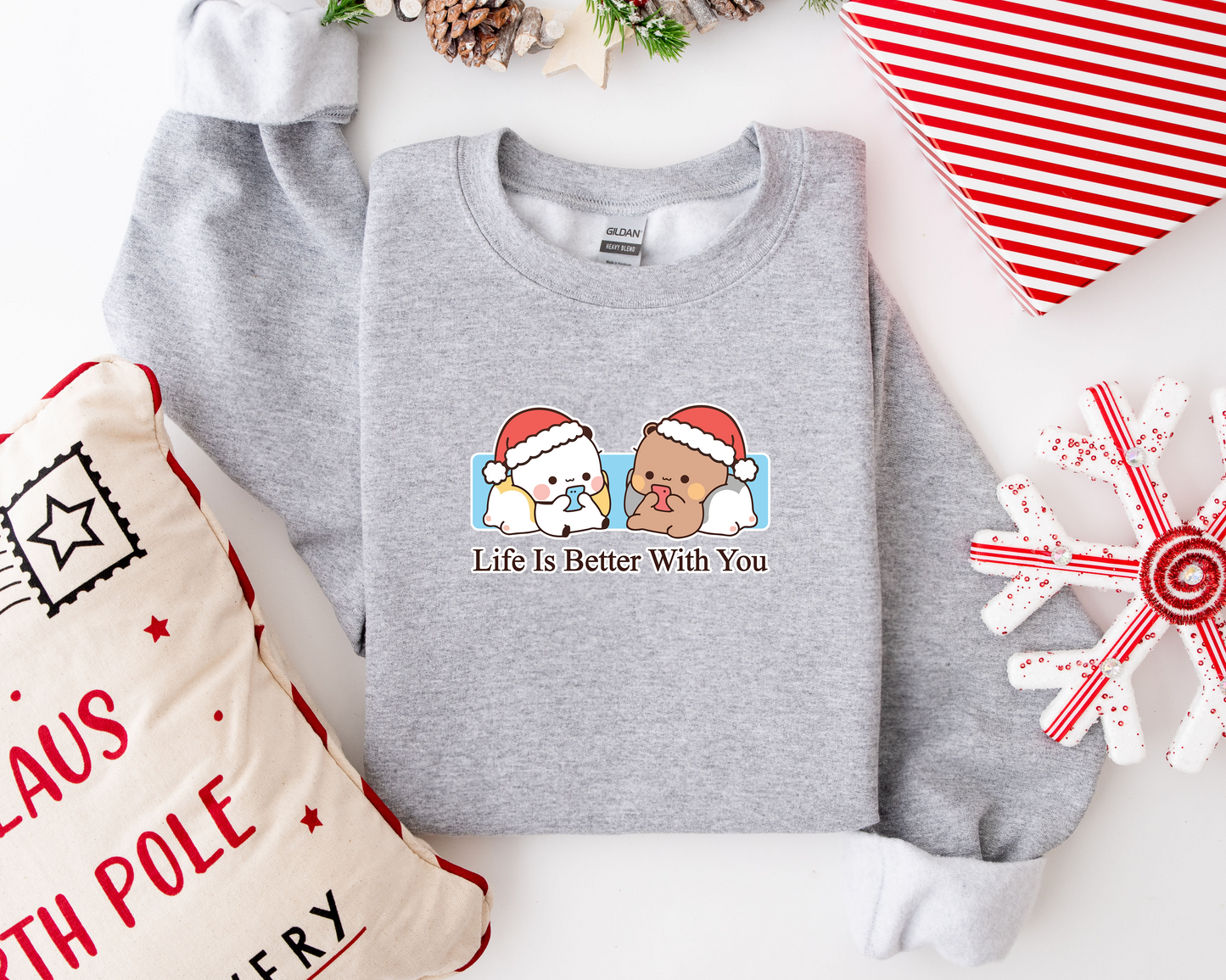 Bubu & Dudu Life Is Better With You Couple Sweatshirt