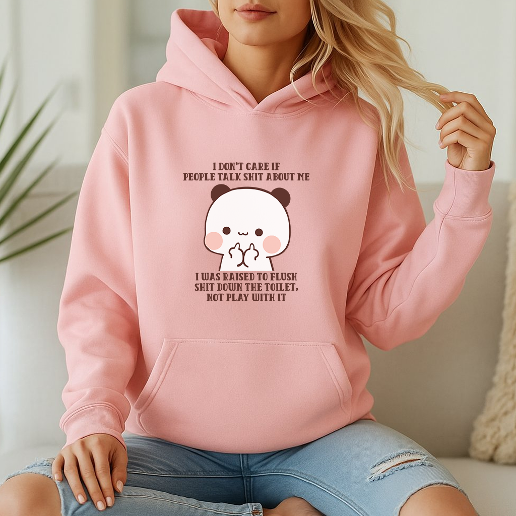 Funny Sarcastic Quote Hoodie – Bubu Cute Panda Unisex Pullover
