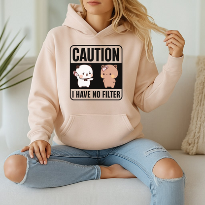 Caution Hoodie – I Have No Filter Edition