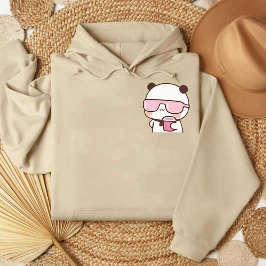 Bubu & Dudu Couple Hoodie – Chill Coffee Bears Edition