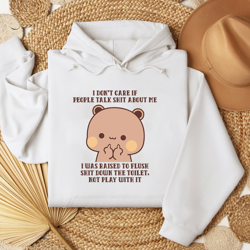 Matching Bubu & Dudu Hoodies – I Don’t Care Quote