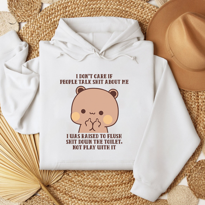 Matching Bubu & Dudu Hoodies – I Don’t Care Quote