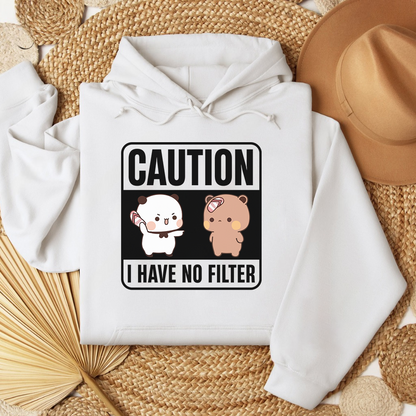 Caution Hoodie – I Have No Filter Edition