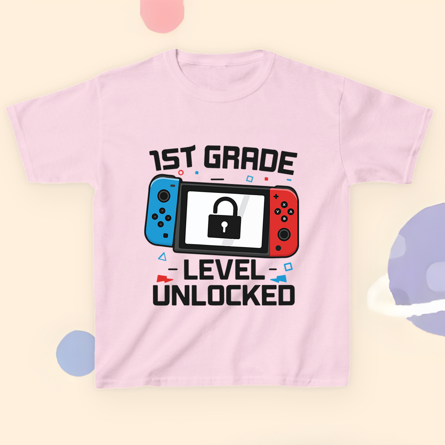 T-Shirt Level Unlocked – 1st Grade Gamer