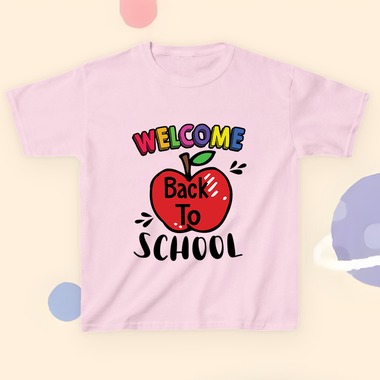 T-Shirt Welcome Back To Shool Apple