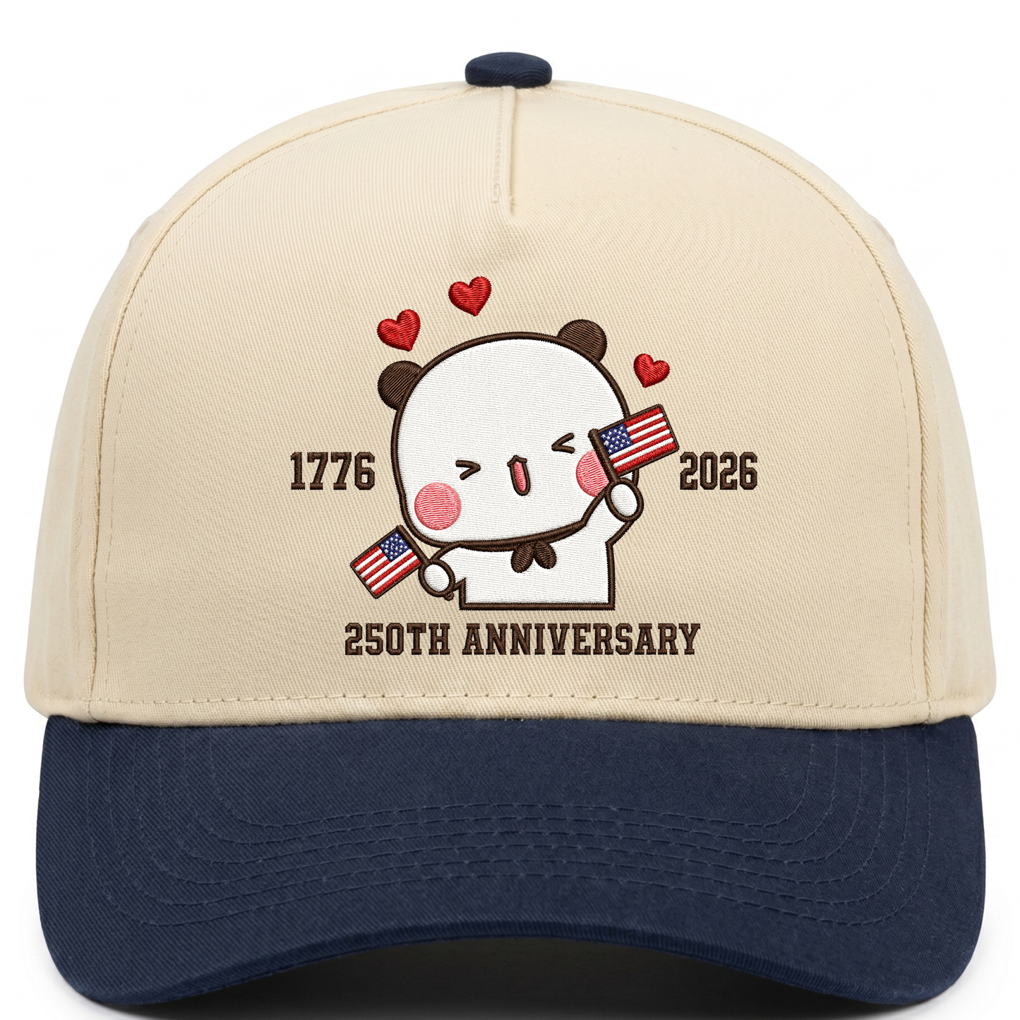 Bubu & Dudu 250th Anniversary Matching Couple Hats – USA Embroidered Caps