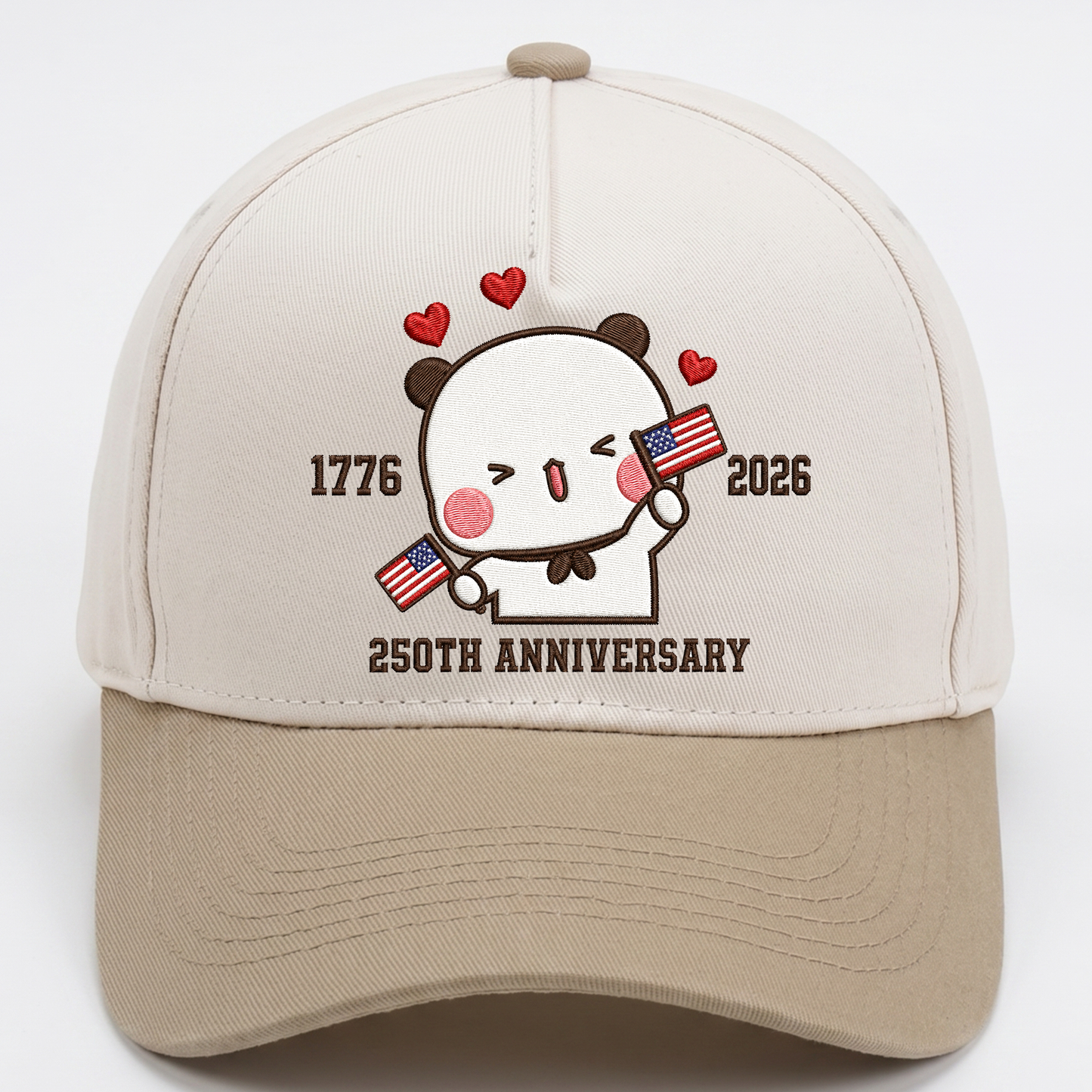 Bubu & Dudu 250th Anniversary Matching Couple Hats – USA Embroidered Caps