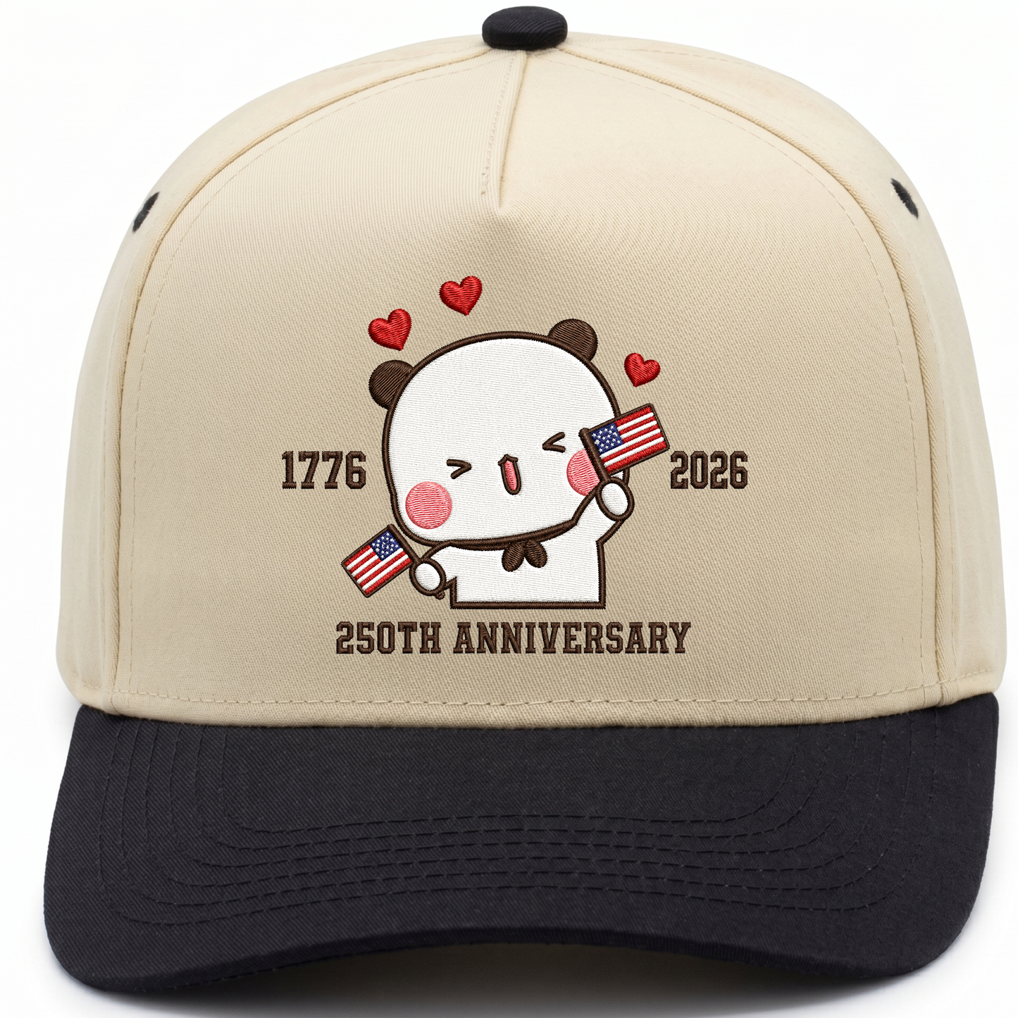 Bubu & Dudu 250th Anniversary Matching Couple Hats – USA Embroidered Caps