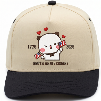 Bubu & Dudu 250th Anniversary Matching Couple Hats – USA Embroidered Caps