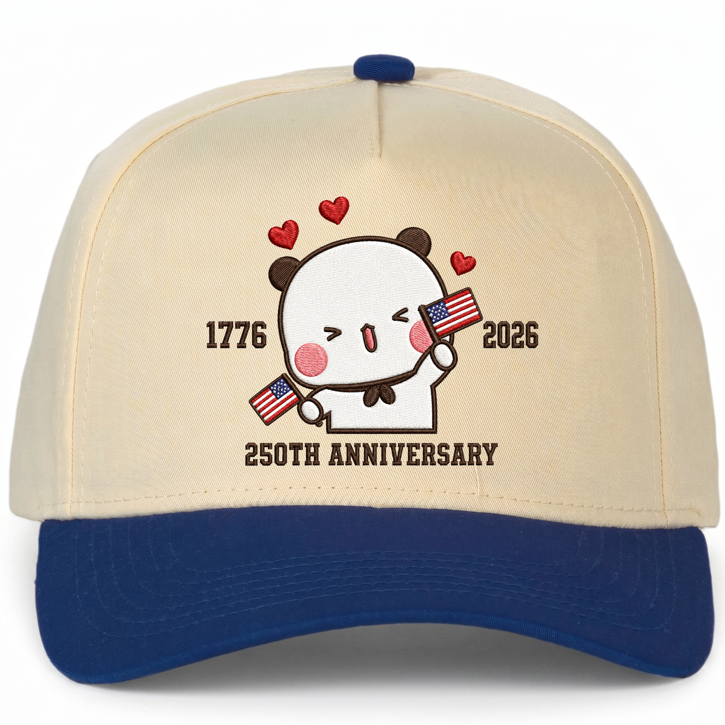 Bubu & Dudu 250th Anniversary Matching Couple Hats – USA Embroidered Caps