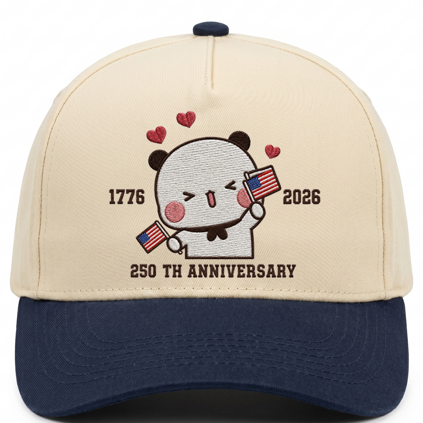 Bubu & Dudu 250th Anniversary Matching Couple Hats – USA Embroidered Caps