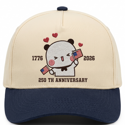 Bubu & Dudu 250th Anniversary Matching Couple Hats – USA Embroidered Caps