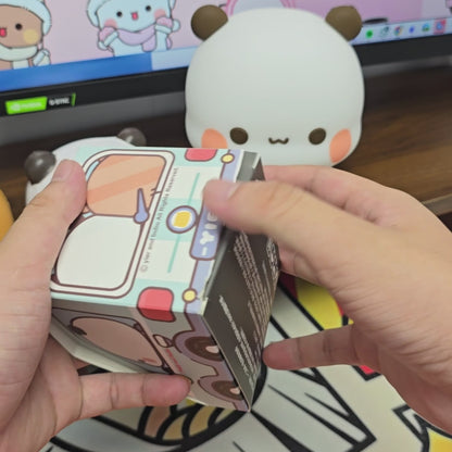 Bubu & Dudu Magnetic Plush Keychain - Cute Bear Pair