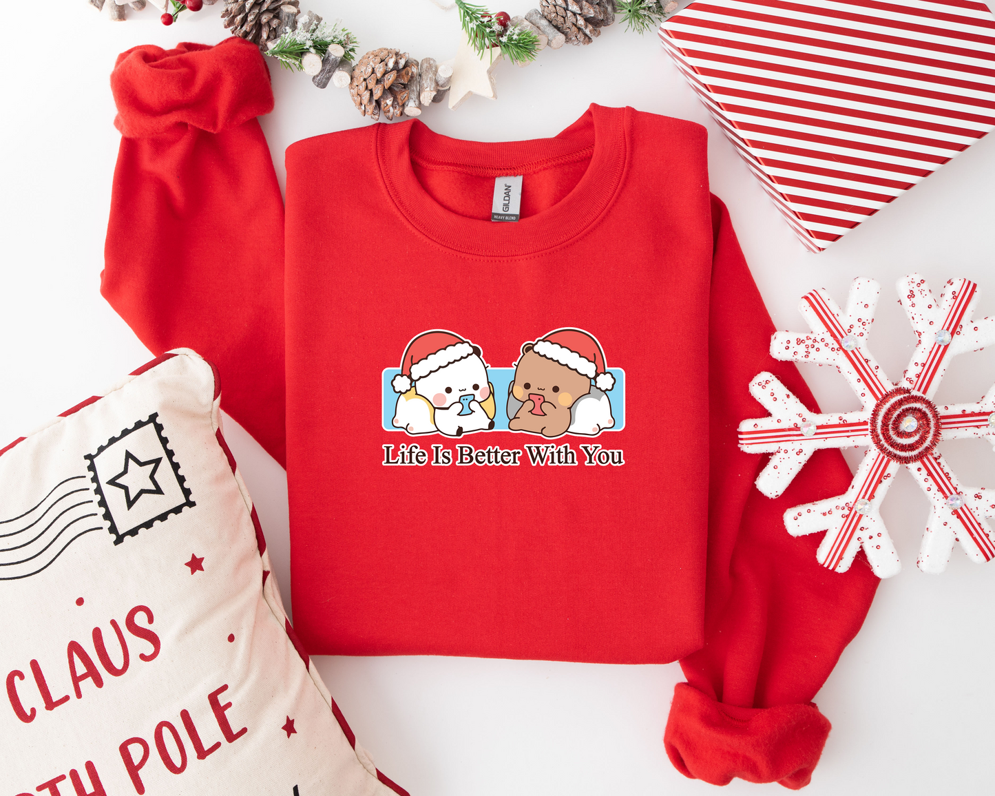 Bubu & Dudu Life Is Better With You Couple Sweatshirt