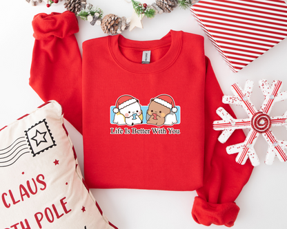 Bubu & Dudu Life Is Better With You Couple Sweatshirt