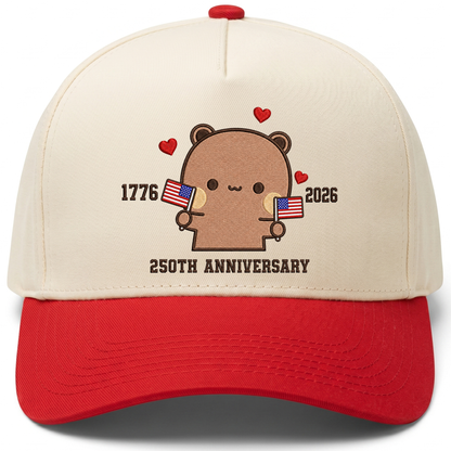 Bubu & Dudu 250th Anniversary Matching Couple Hats – USA Embroidered Caps