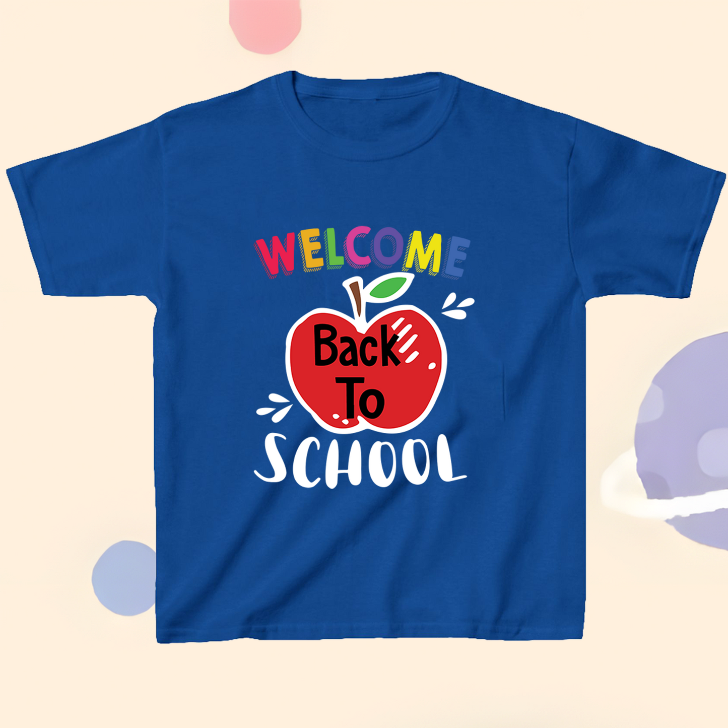 T-Shirt Welcome Back To Shool Apple