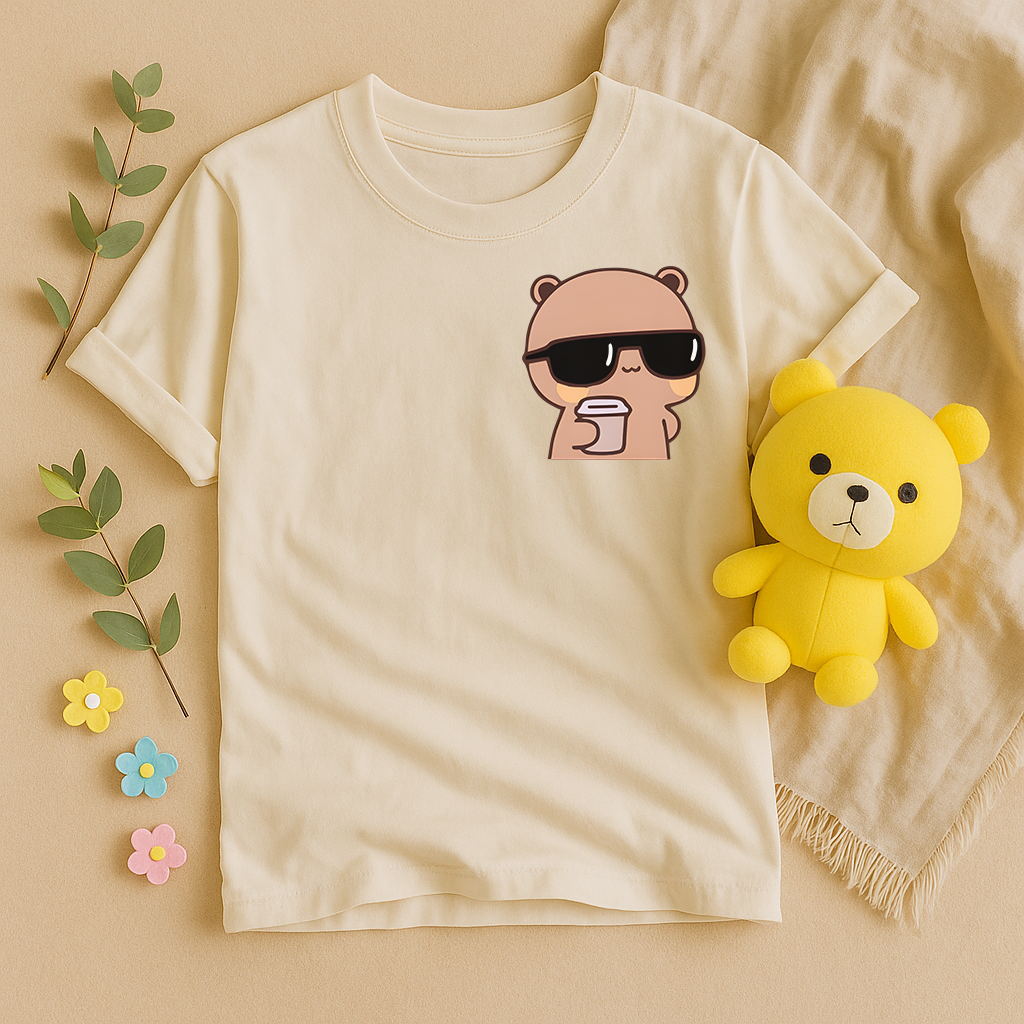Bubu & Dudu Couple T-Shirts – Kawaii Coffee Bears