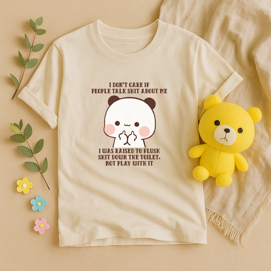 Cute Bubu Bear Graphic Tee – Funny Sarcastic Quote Shirt