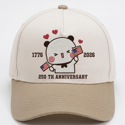 Bubu & Dudu 250th Anniversary Matching Couple Hats – USA Embroidered Caps