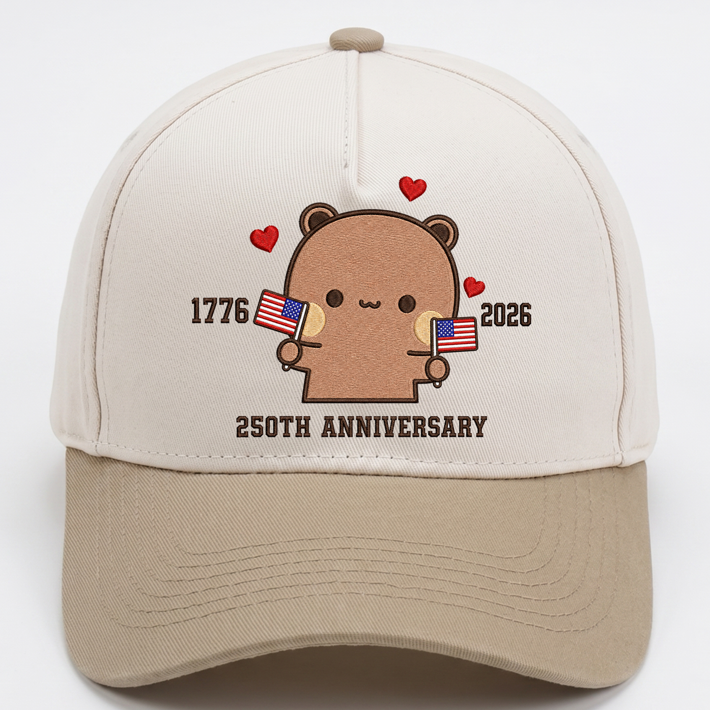 Bubu & Dudu 250th Anniversary Matching Couple Hats – USA Embroidered Caps