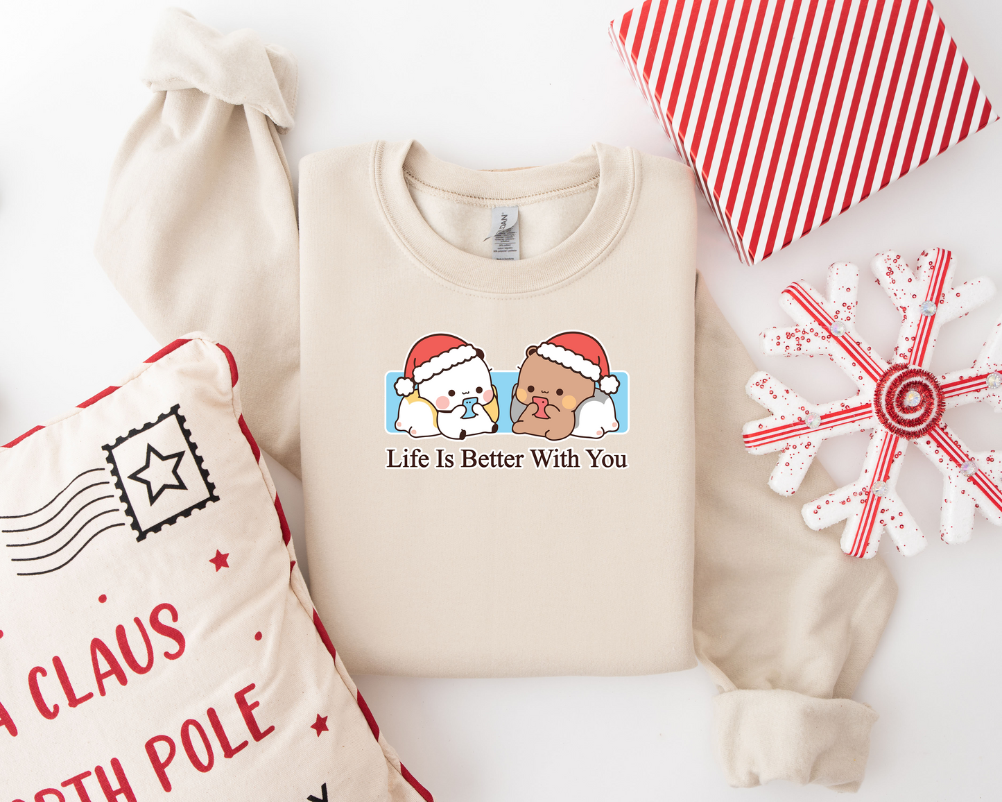 Bubu & Dudu Life Is Better With You Couple Sweatshirt