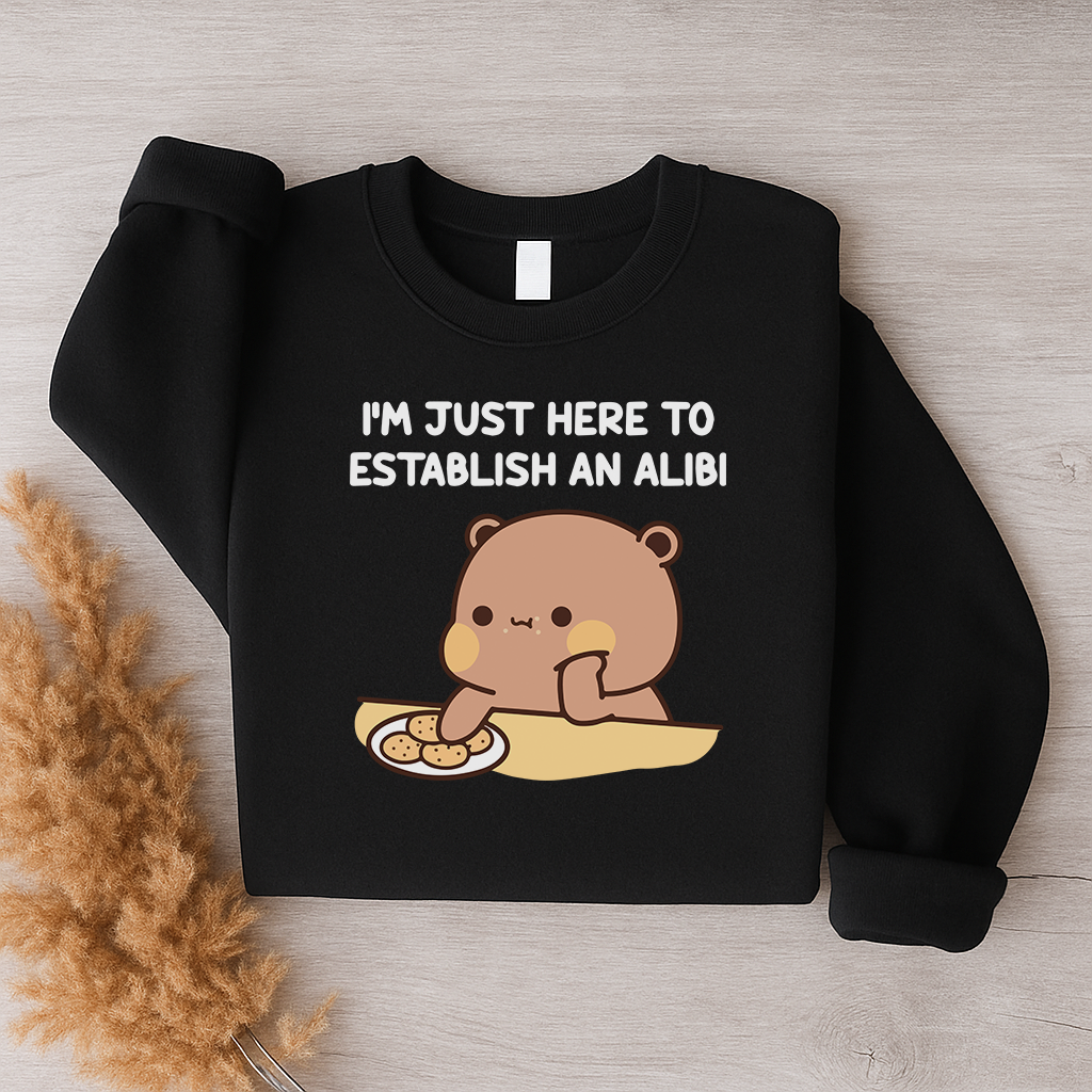 Alibi Couple Sweatshirts – Too Cute to Be Guilty Dudu