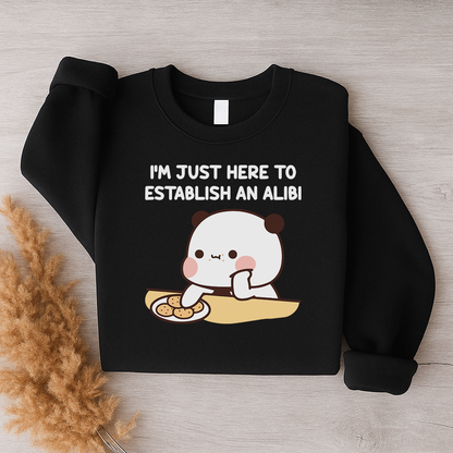 Alibi Couple Sweatshirts – Too Cute to Be Guilty Bubu