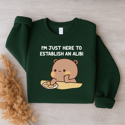 Alibi Couple Sweatshirts – Too Cute to Be Guilty Dudu