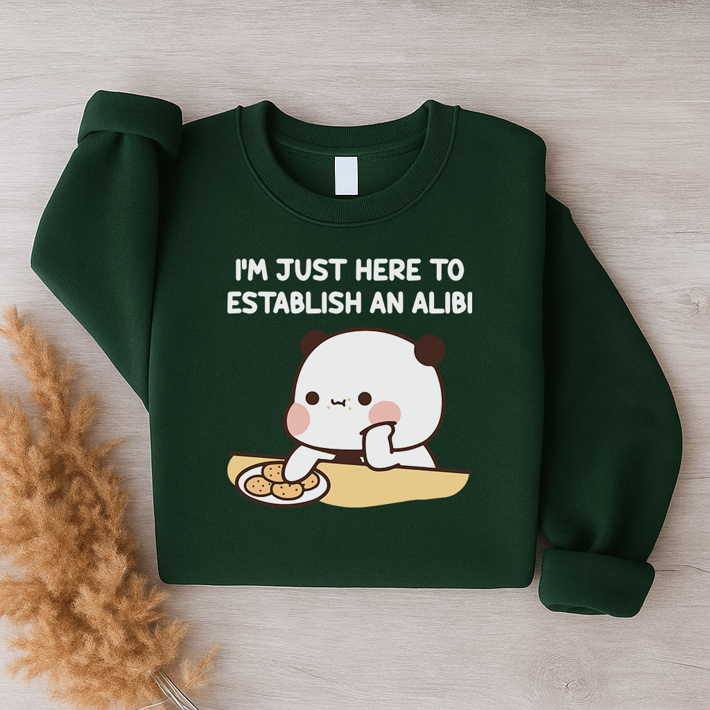 Alibi Couple Sweatshirts – Too Cute to Be Guilty Bubu