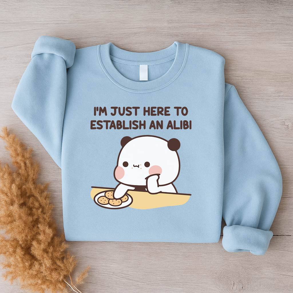 Alibi Couple Sweatshirts – Too Cute to Be Guilty Bubu
