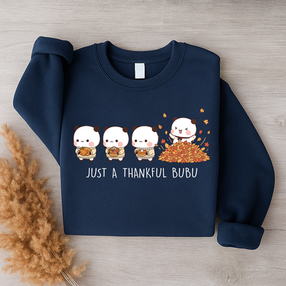 Bubu & Dudu Thankful Sweatshirt – Cute Fall Thanksgiving Crewneck