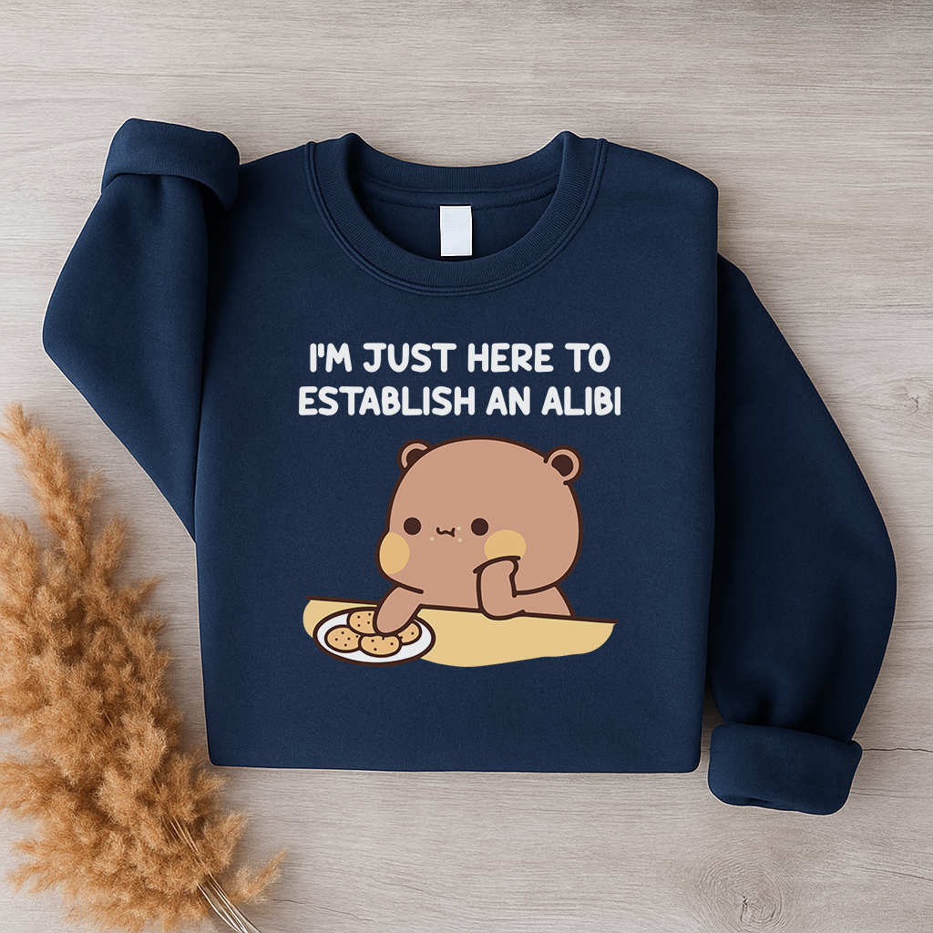 Alibi Couple Sweatshirts – Too Cute to Be Guilty Dudu