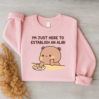 Alibi Couple Sweatshirts – Too Cute to Be Guilty Dudu
