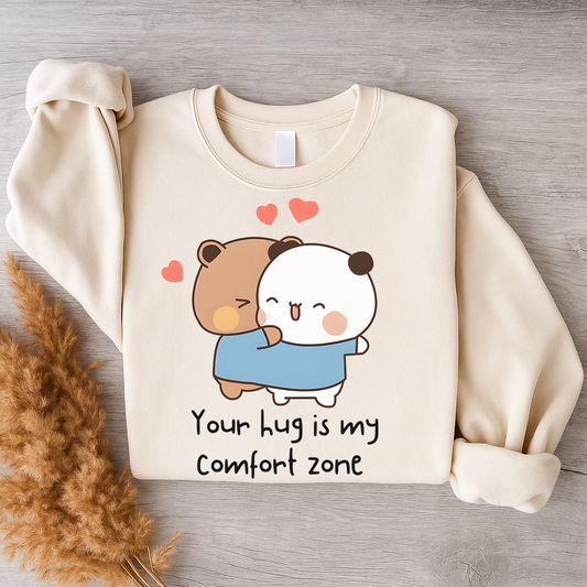 Bubu & Dudu Sweatshirt – Cute Couple Hug
