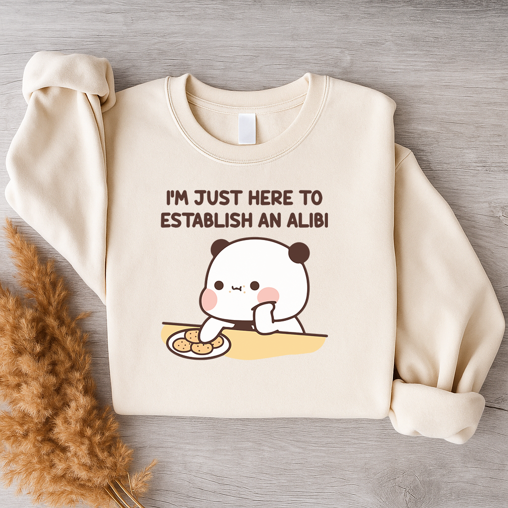 Alibi Couple Sweatshirts – Too Cute to Be Guilty Bubu