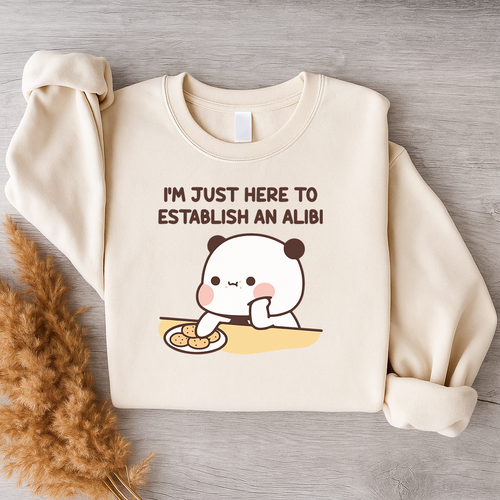 Alibi Couple Sweatshirts – Too Cute to Be Guilty Bubu