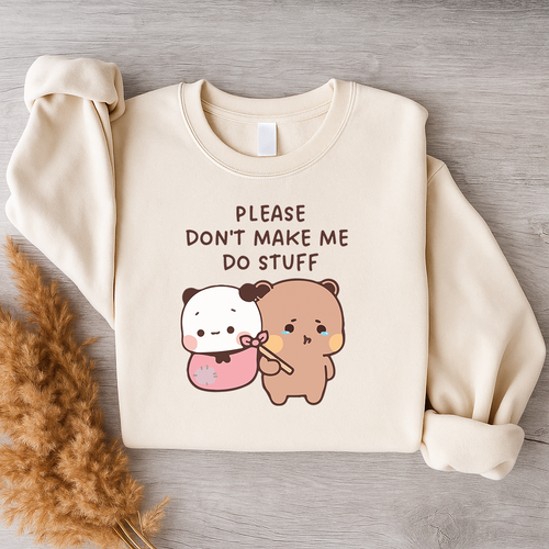 Bubu & Dudu No Motivation Sweatshirt – Funny Kawaii Crewneck