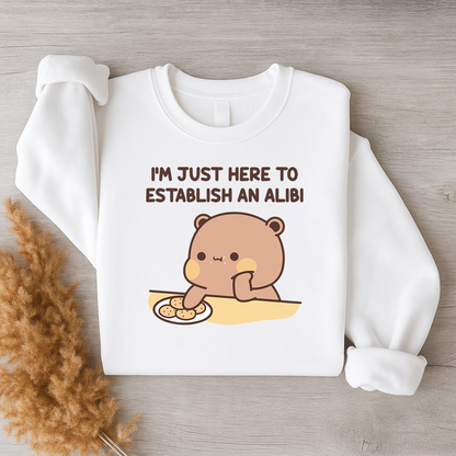 Alibi Couple Sweatshirts – Too Cute to Be Guilty Dudu