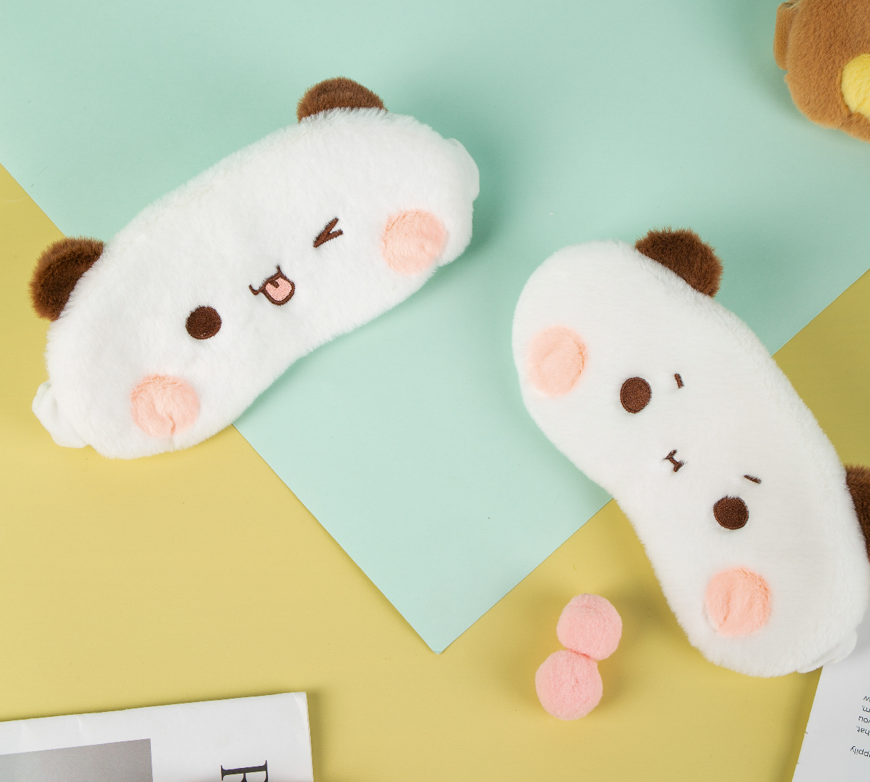 Plush Bear Sleep Mask – Soft, Cute & Comfy for a Good Night’s Rest