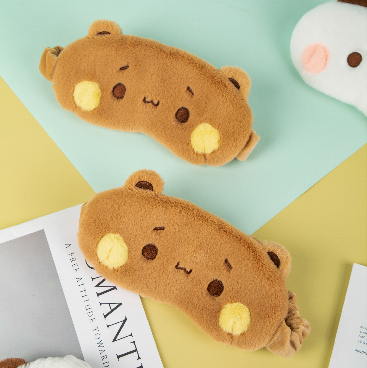 Plush Bear Sleep Mask – Soft, Cute & Comfy for a Good Night’s Rest
