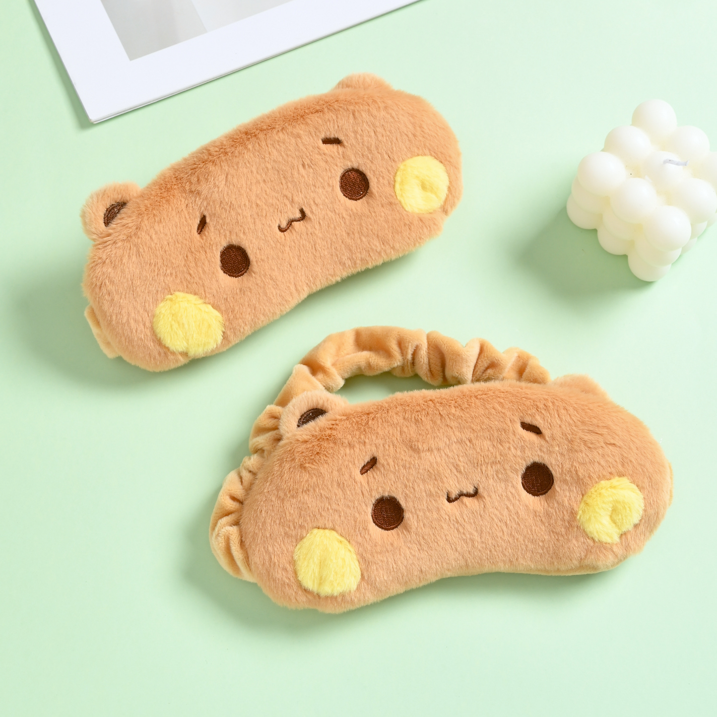 Plush Bear Sleep Mask – Soft, Cute & Comfy for a Good Night’s Rest