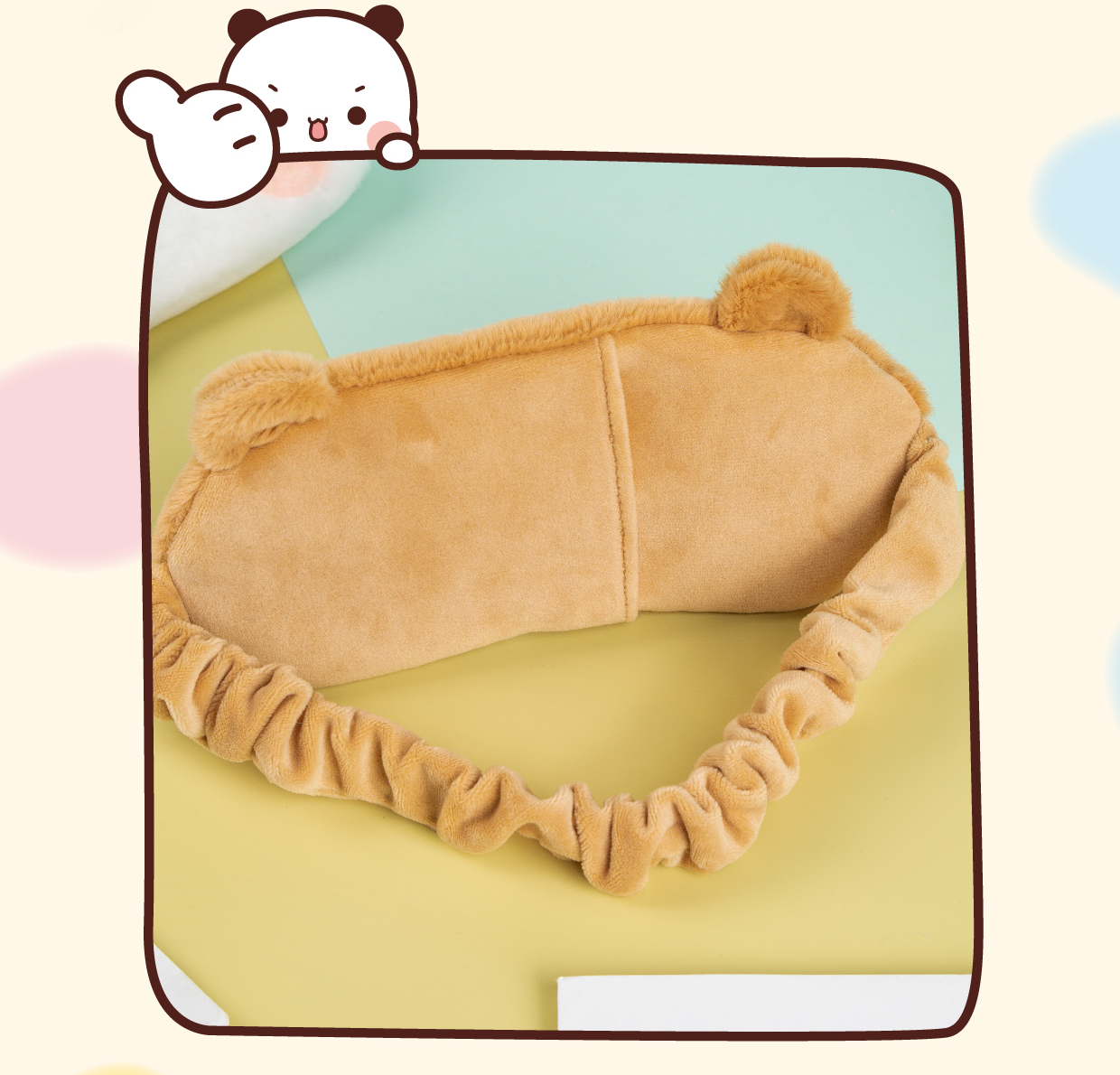 Plush Bear Sleep Mask – Soft, Cute & Comfy for a Good Night’s Rest