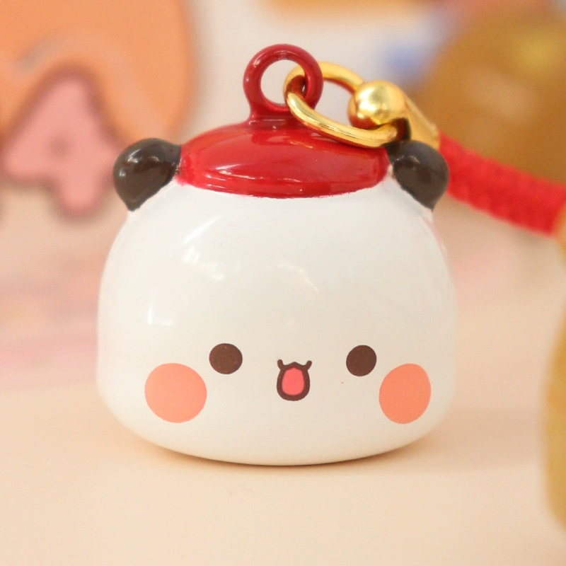 Bubu & Dudu Mini Bear Bell Charm – Cute Sound Keychain for Phone, Bag & Car