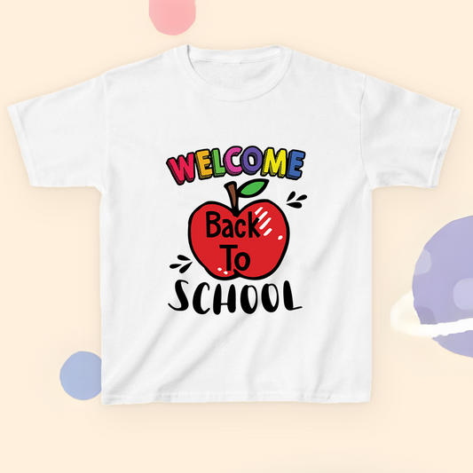 T-Shirt Welcome Back To Shool Apple