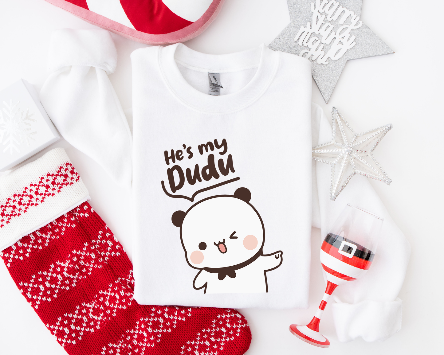 Bubu & Dudu Matching Couple Sweatshirts – Cute His & Her Gift for Couples